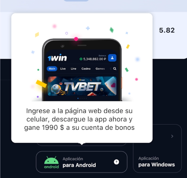 1win para android